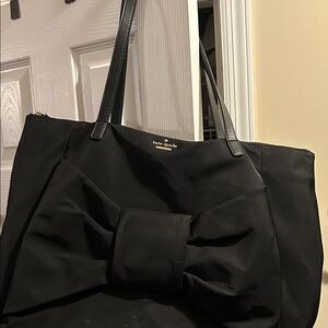 Kate Spade Black Tote with Bow Accent